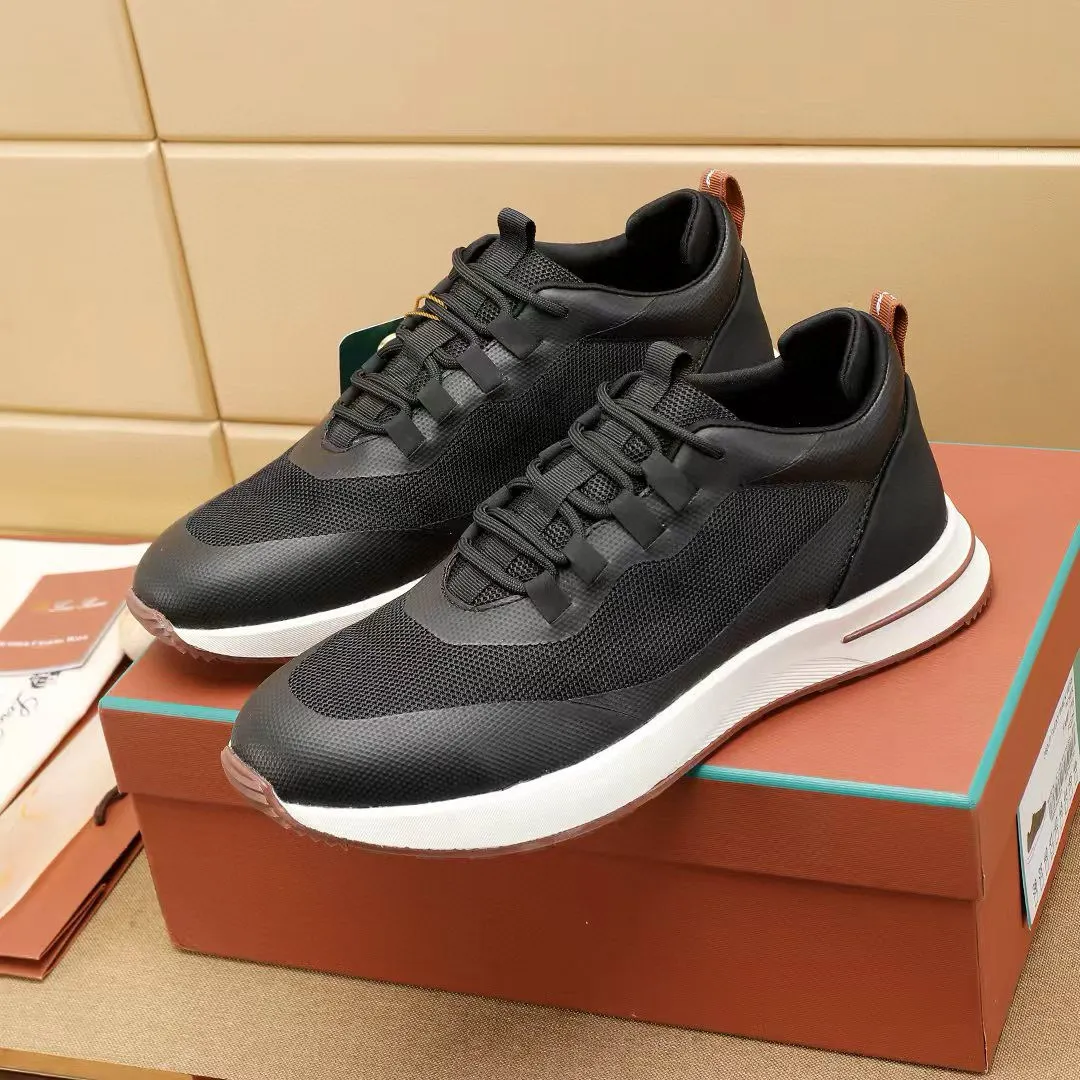 Factory price: 480💰Loro Piana niche classic jogging shoes, men's lace-up casual shoes and sneakers, high-quality lightweight and comfortable fabrics, suitable for outdoor leisure, the color scheme is young and energetic, and it looks great with sportswear or casual suits! Size: 38-44 (45. Customized)
